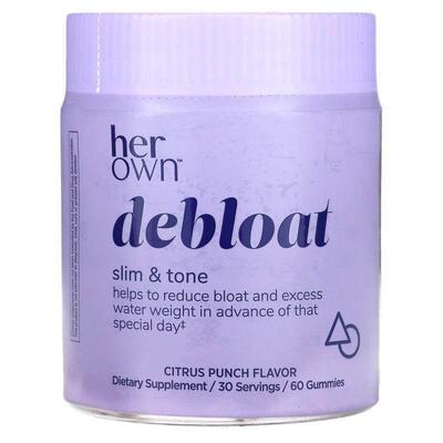 Her Own,Debloat Gummies, Citrus Punch, 60 Gummies
