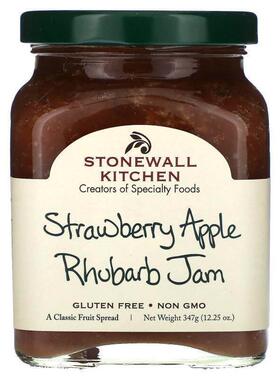 Stonewall Kitchen,Strawberry Apple Rhubarb Jam, 12.25 oz (34