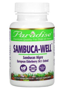 Paradise Herbs,Sambuca-Well,60 粒素食胶囊