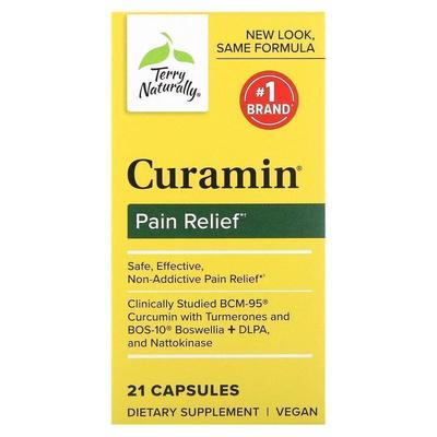 Terry Naturally,Curamin, Pain Relief, 21 Capsules