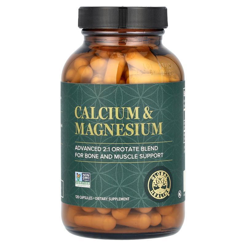 Global Healing,Calcium & Magnesium, 120 Capsules