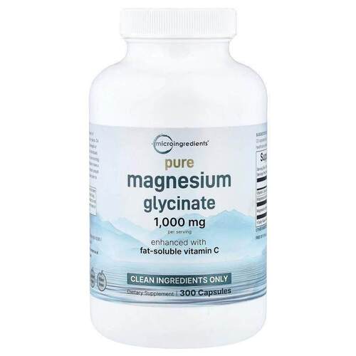 Micro Ingredients,Pure Magnesium Glycinate, 300 Capsules