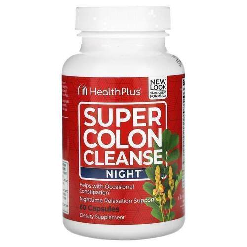 Health Plus Inc.,Super Colon Cleanse，夜用，60 粒胶囊