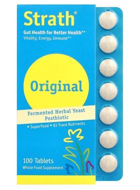 百思通,Fermented Herbal Yeast Postbiotic, 100 Tablets