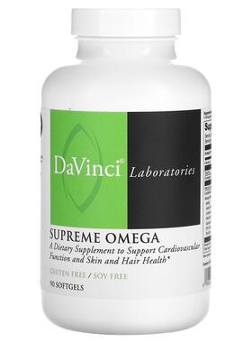 DaVinci Laboratories of Vermont,Supreme Omega, 90 Softgels