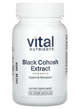 Vital Nutrients,Black Cohosh Extract, 60 Vegan Capsules