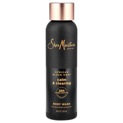 SheaMoisture,Calm & Clearing Body Wash, African Black So