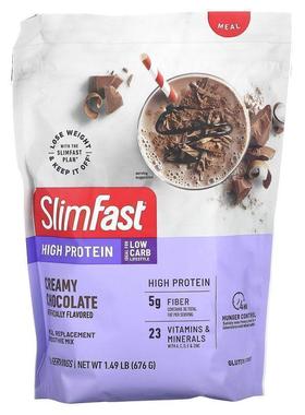 SlimFast,High Protein, Meal Replacement Smoothie Mix, Creamy