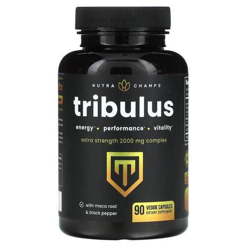 NutraChamps,Tribulus, Extra Strength, 666 mg, 90 Veggie Caps