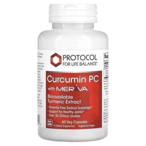 Protocol for Life Balance,Curcumin PC With Meriva，60 粒素食