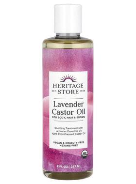 Heritage Store,The Palma Christi，有机蓖麻油，薰衣花草，8液2