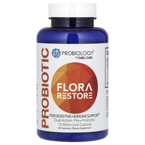 Belle+Bella,Probiotic, Flora Restore, 15 Billion Live Cultur