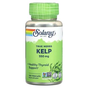 Kelp Herbs 550 Vegcaps Solaray 100 True