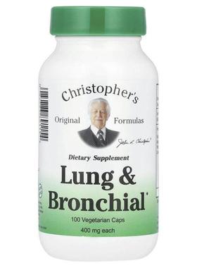 Christopher's Original Formulas,肺和支气管，425 毫克，100 粒
