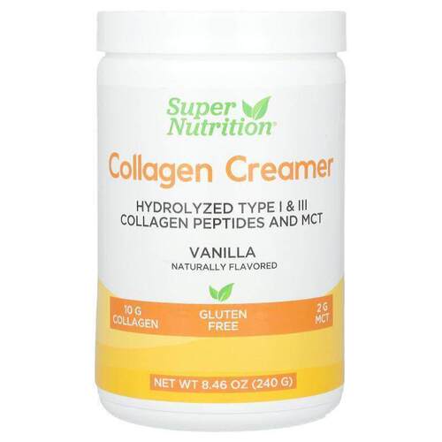 Super Nutrition,Collagen Creamer, Vanilla