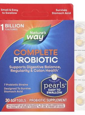 然萃维,Probiotic Pearls Complete，消化健康，30 粒软凝胶