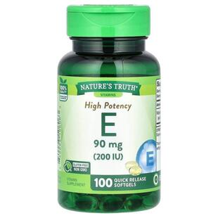 Nature's Truth,High Potency Vitamin E, 90 mg (200 IU), 100 Q