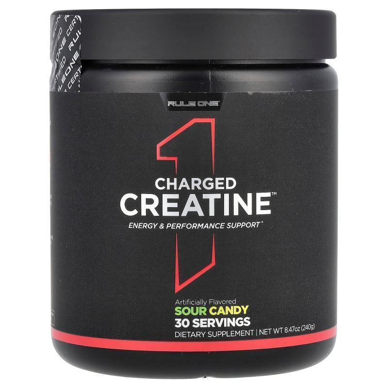 Rule One Proteins,Charged Creatine, Sour Candy, 8.47 oz (240