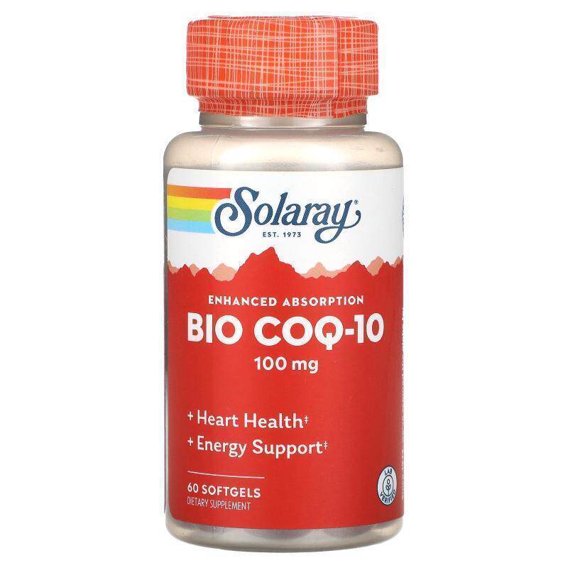 Solaray,Bio COQ-10, Enhanced Absorption , 100 mg, 60 Softgel