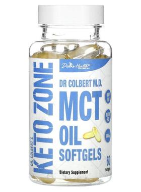Divine Health,Dr. Colbert's Keto Zone, MCT Oil, 60 Softgels