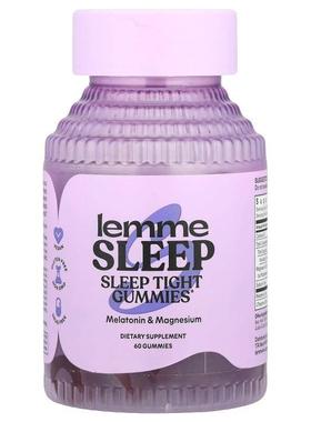 Lemme,Sleep Tight Gummies, Berry, 60 Gummies