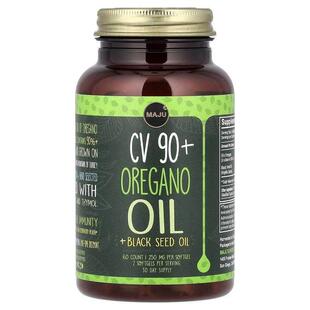 Maju Superfoods,CV 90+ Oregano Oil + Black Seed Oil, 60 Soft
