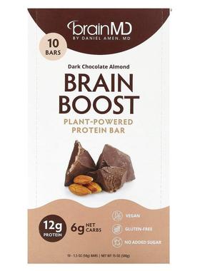 BrainMD,Brain Boost, Plant-Powered Protein Bar&amp;amp;n