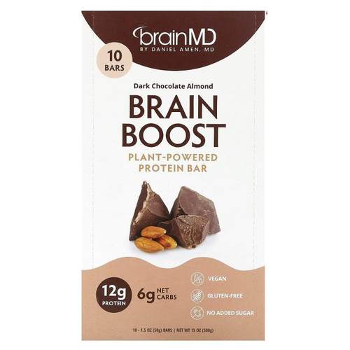 BrainMD,Brain Boost, Plant-Powered Protein Bar&amp;amp;n