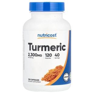 Nutricost,Turmeric, 2,300 mg, 120 Capsules (766 mg per Capsu