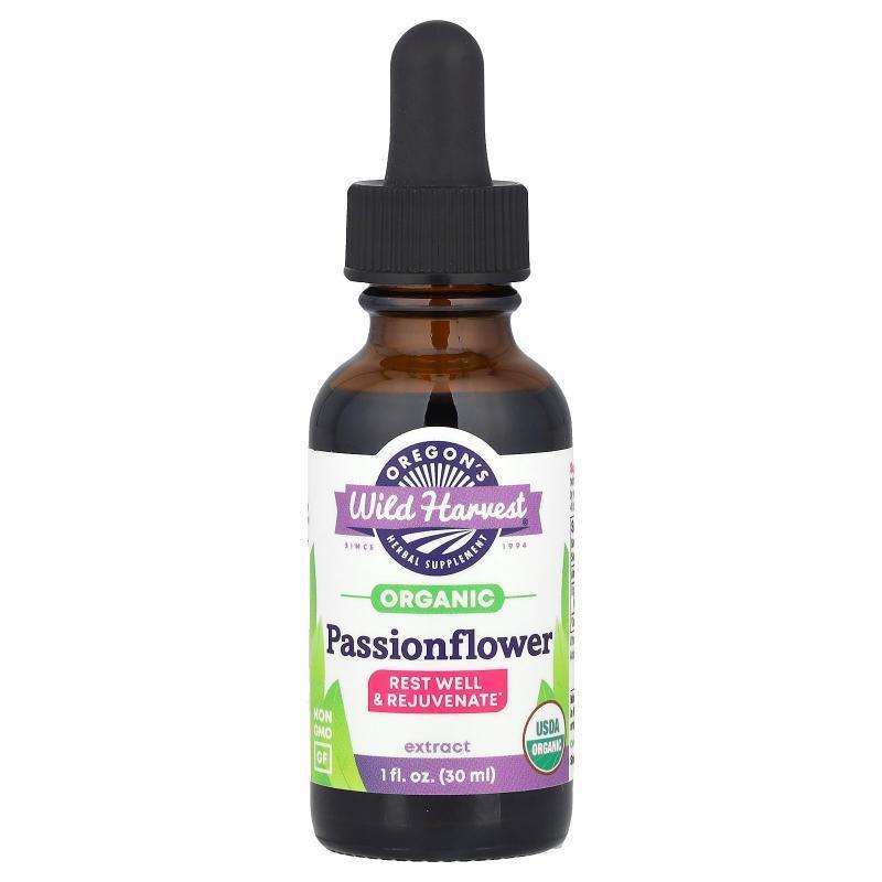 Oregons Wild Harvest,Organic Passionflower Extract, 250 mg,