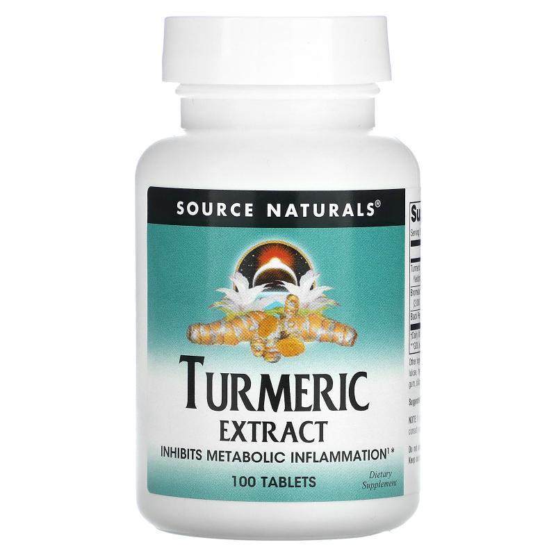 Source Naturals 姜黄提取物片抑制代谢