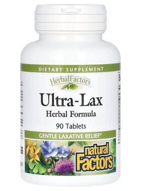 Natural Factors,Ultra-Lax，草本配方，90片