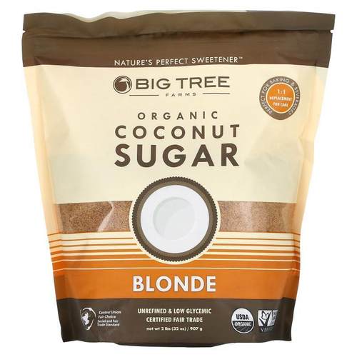 大树农场,Organic Coconut Sugar, Blonde, 32 oz (907 g)