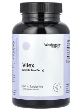 Wholesome Story,Vitex, Chaste Tree Berry, 500 mg
