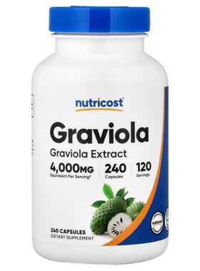 Nutricost,Graviola, 240 Capsules (100 mg per Capsule)
