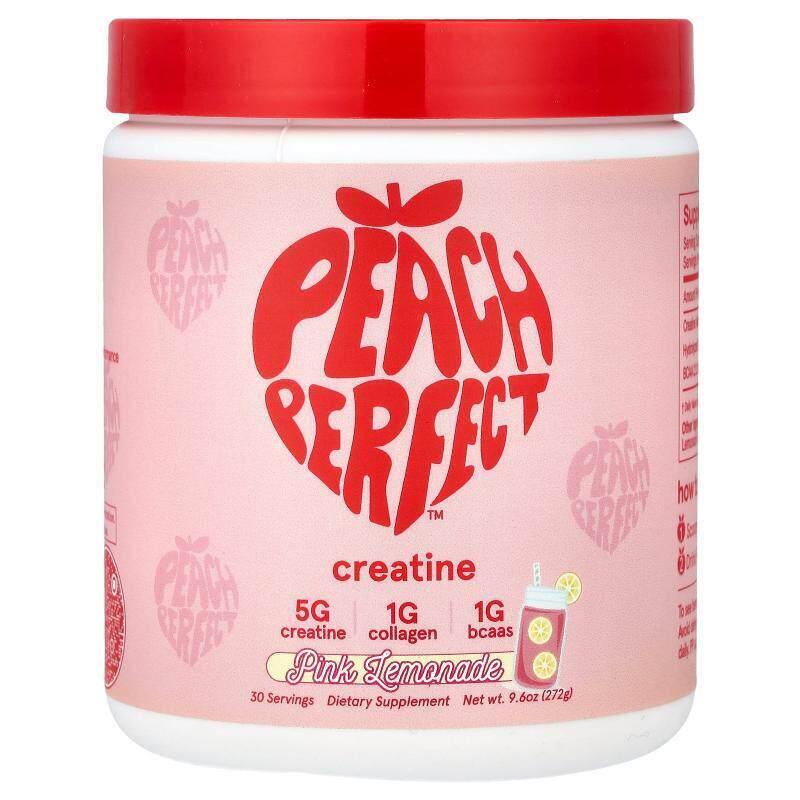 Peach Perfect,Creatine, Pink Lemonade, 9.6 oz (272 g)图片