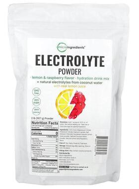Micro Ingredients,Electrolyte Powder, Lemon &amp;amp;amp