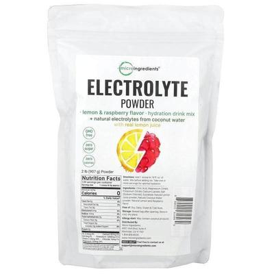 Micro Ingredients,Electrolyte Powder, Lemon &amp;amp;amp