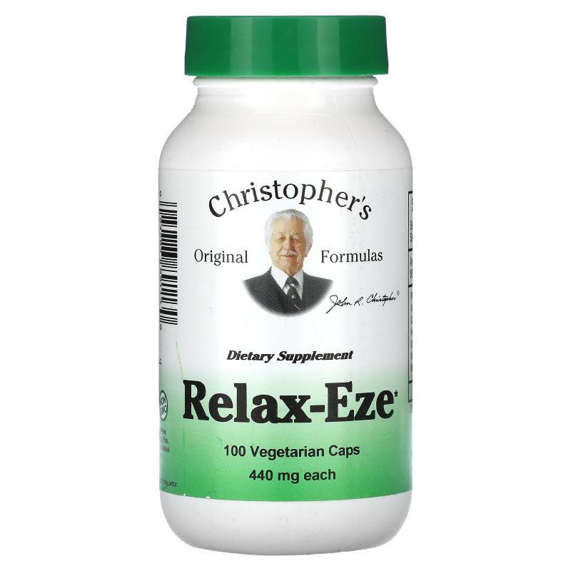 Christopher's Original Formulas,Relax-Eze，440 毫克，100 粒