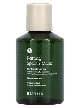 Blithe,Patting Splash 美容面膜，舒缓和缓解绿茶，5.07 盎司（1