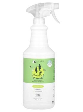 Kin+Kind,跳蚤和虱子防护，植物源猫狗保护喷雾剂，柠檬草香，32