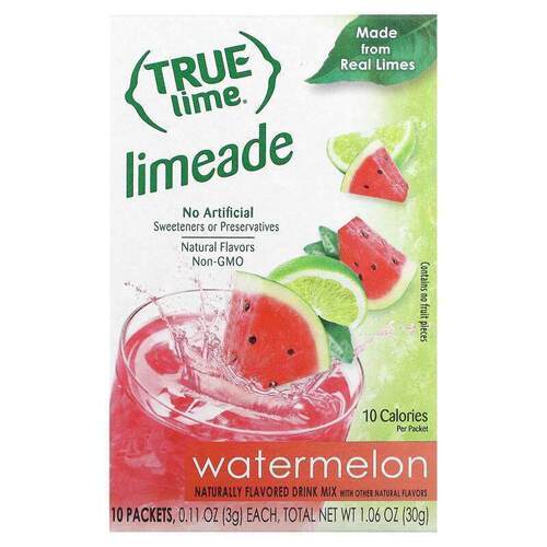 True Citrus,True Lime, Limeade, Original, 10 Packets
