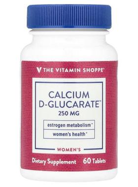 The Vitamin Shoppe,D-葡萄糖酸钙™，女性，250 毫克，60 片