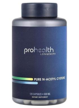 ProHealth Longevity,Pure N-Acetyl Cysteine, 600 mg, 120 Caps