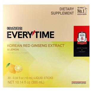 正官庄,Korean Red Ginseng Extract, Everytime, Lemon, 30 Liqu