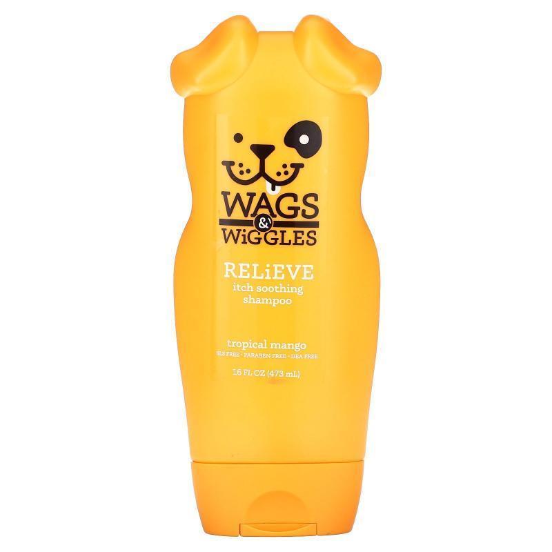Wags &amp; Wiggles,Relieve Itch Soothing Shampoo, Tropic