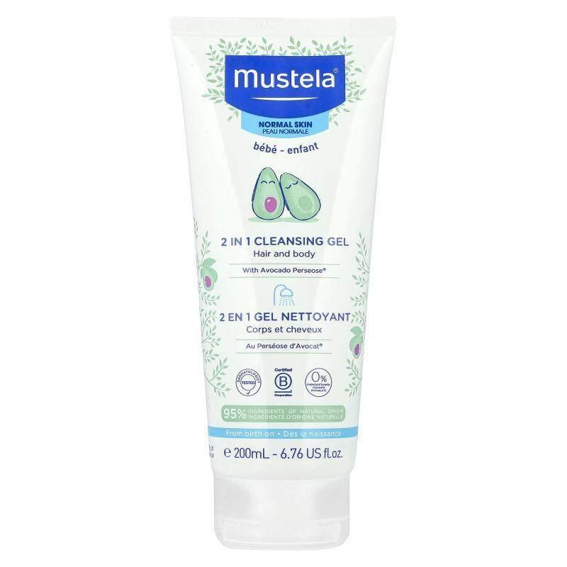 Mustela,婴儿,2 合 1 洁肤凝胶,头发和身体,中性肤质,6.76 液