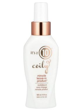 It's a 10,Coily，Miracle Leave-In Product®，4 液量盎司（120