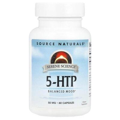 源美,Serene Science®，5-HTP，100 毫克，60 粒胶囊（每粒胶囊 5