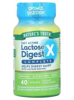 Nature's Truth,Fast Acting Lactose Digest X™ Complete 速效乳